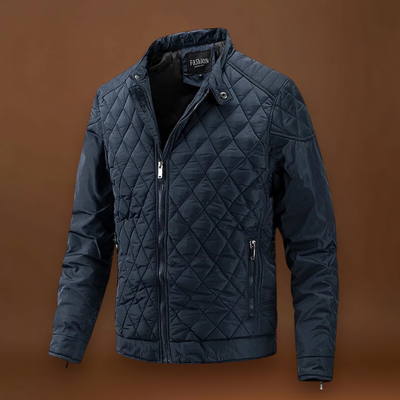 Casaco Soft-Blend - Design Matelassado em Diamante e Mantém Quente