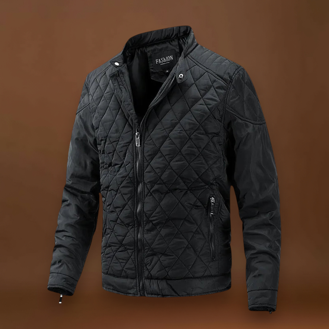 Casaco Soft-Blend - Design Matelassado em Diamante e Mantém Quente