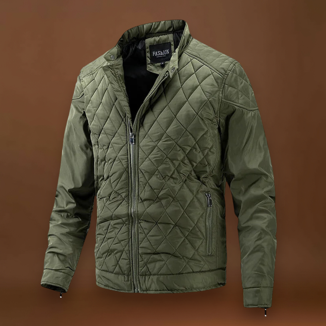 Casaco Soft-Blend - Design Matelassado em Diamante e Mantém Quente