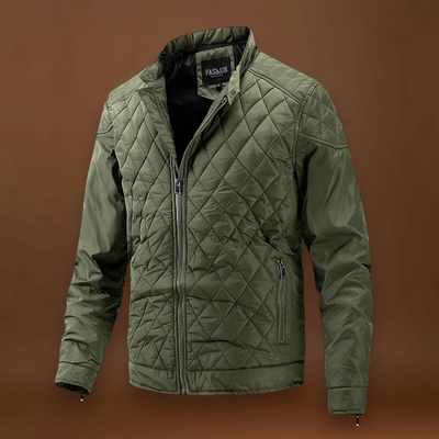 Casaco Soft-Blend - Design Matelassado em Diamante e Mantém Quente