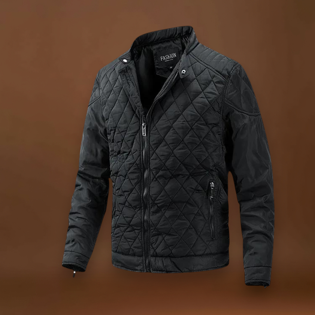 Casaco Soft-Blend - Design Matelassado em Diamante e Mantém Quente