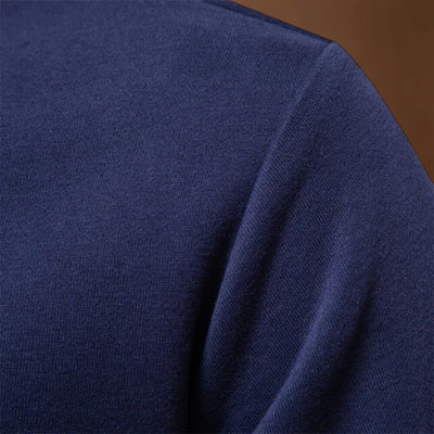 Sweatshirt Polo Soft-Blend - Gola Contrastante & Ajuste Flexível