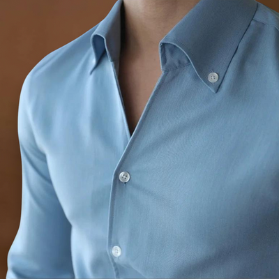 Camisa Soft-Blend – Frente com Botões & Ajuste Relaxado