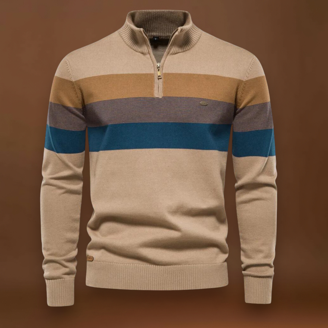 Constantino | Suéter Algodão Orgânico Zíper Respirável