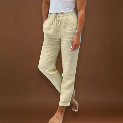 Benedita - Calças de linho leves