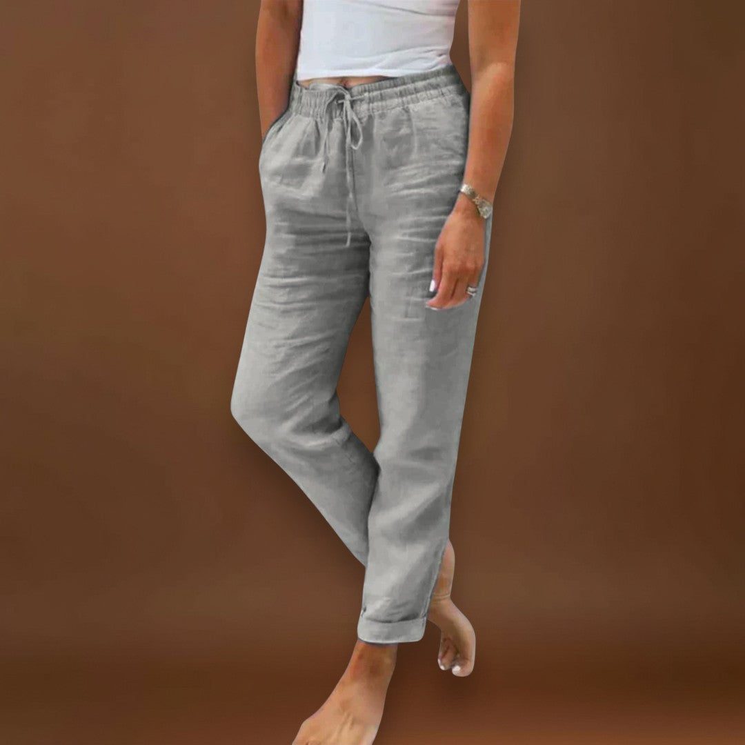 Benedita - Calças de linho leves