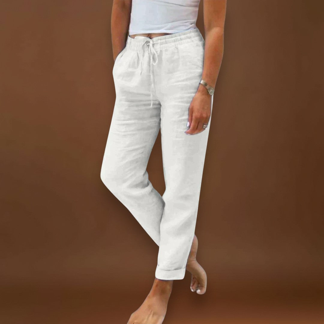 Benedita - Calças de linho leves