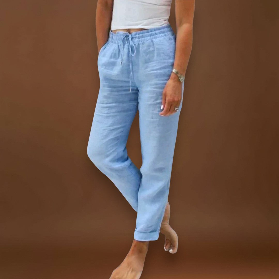Benedita - Calças de linho leves