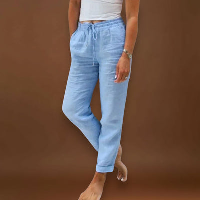 Benedita - Calças de linho leves