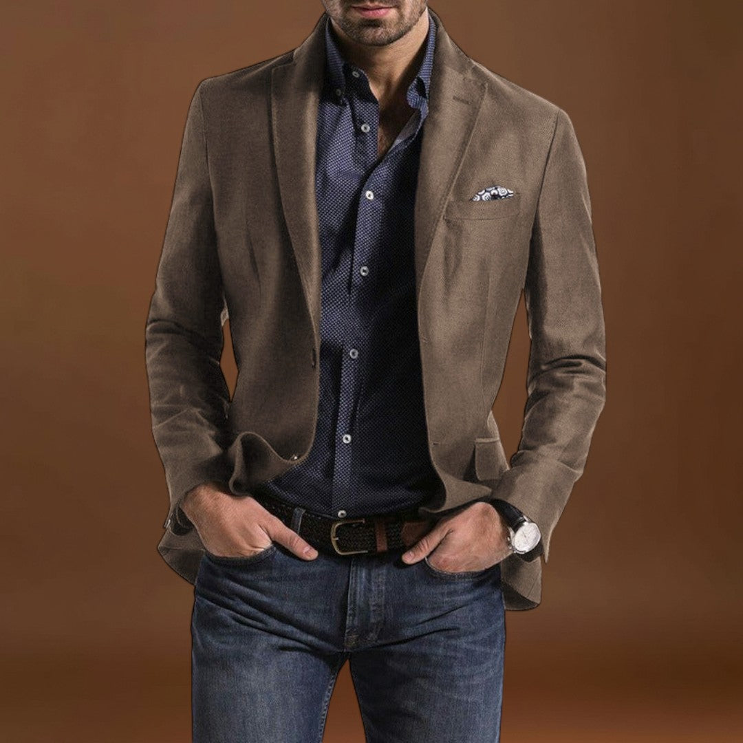 Casaco de fato - Mistura de poliéster com corte estruturado e espaço para se mover