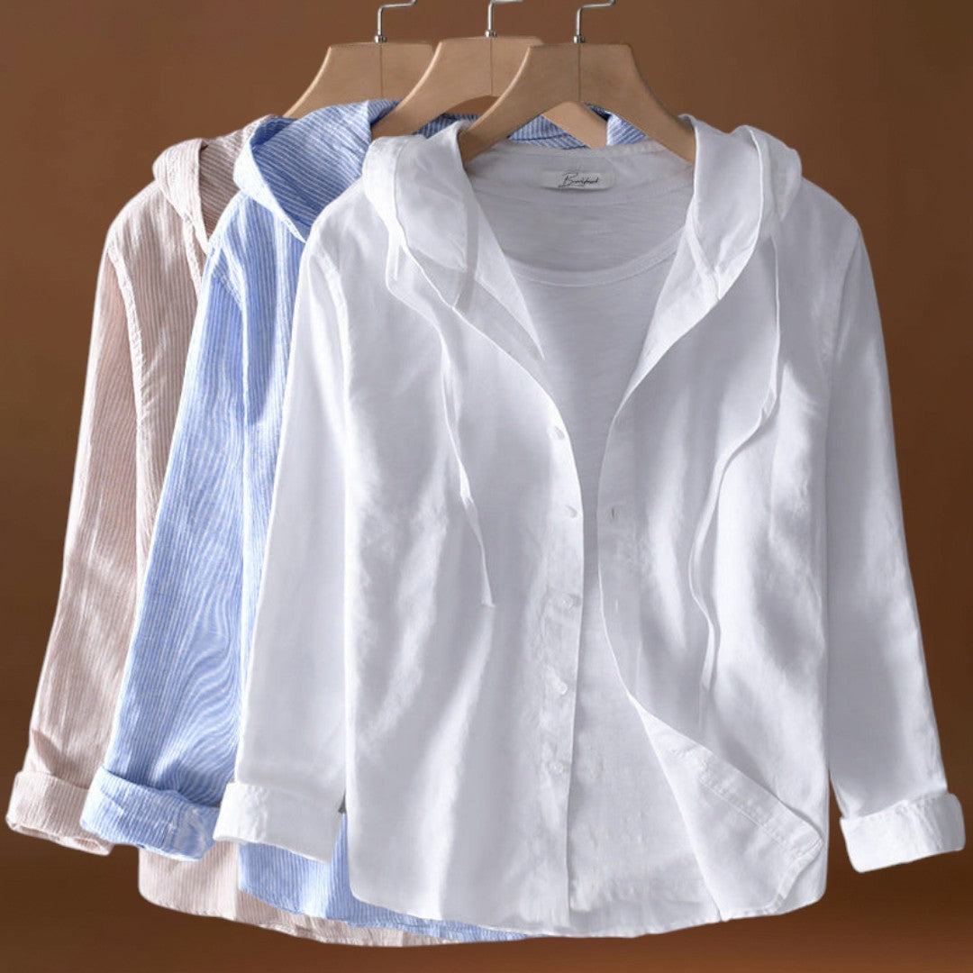 Filipa - Blusa de Algodão com Capuz