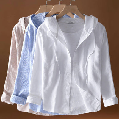 Filipa - Blusa de Algodão com Capuz