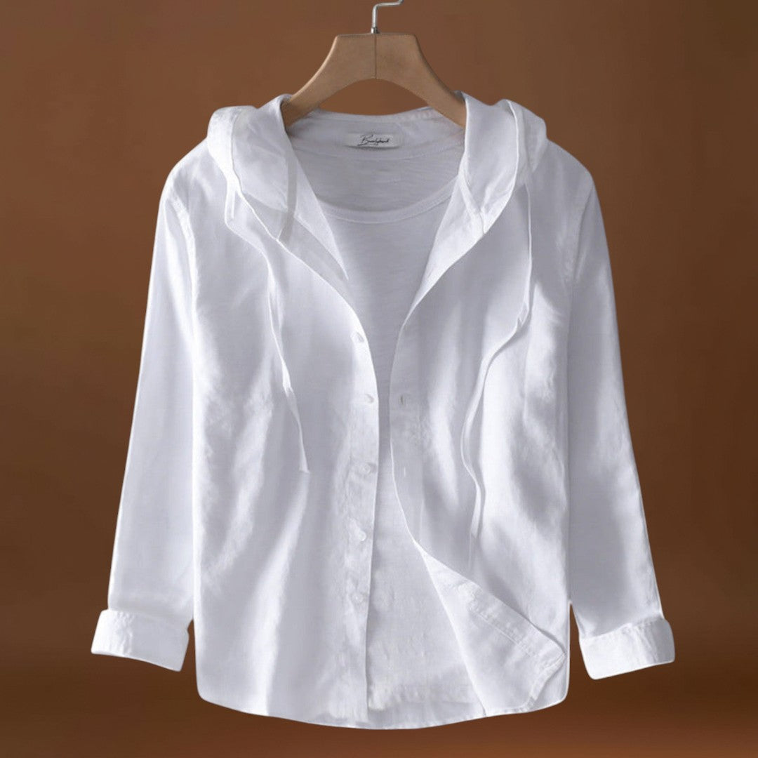 Clara - Blusa de Algodão com Capuz