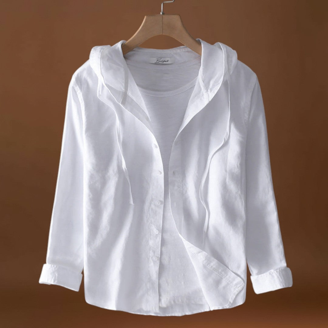 Filipa - Blusa de Algodão com Capuz