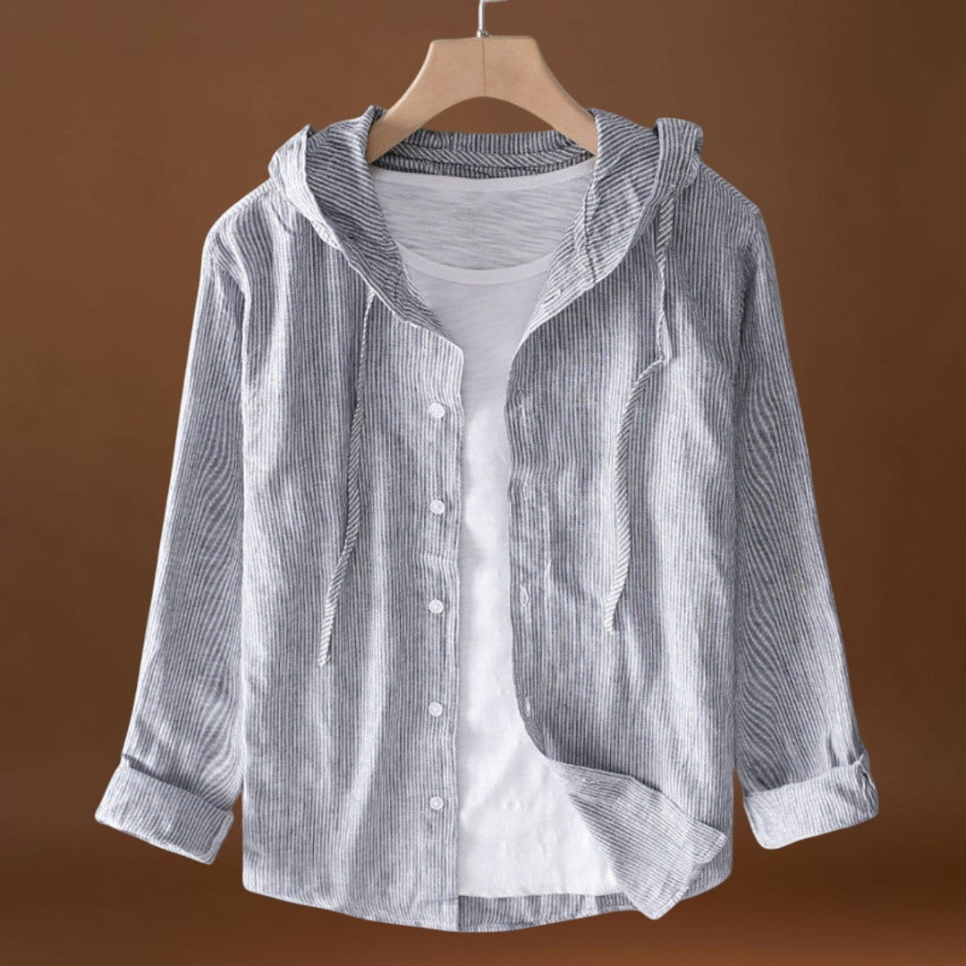 Clara - Blusa de Algodão com Capuz