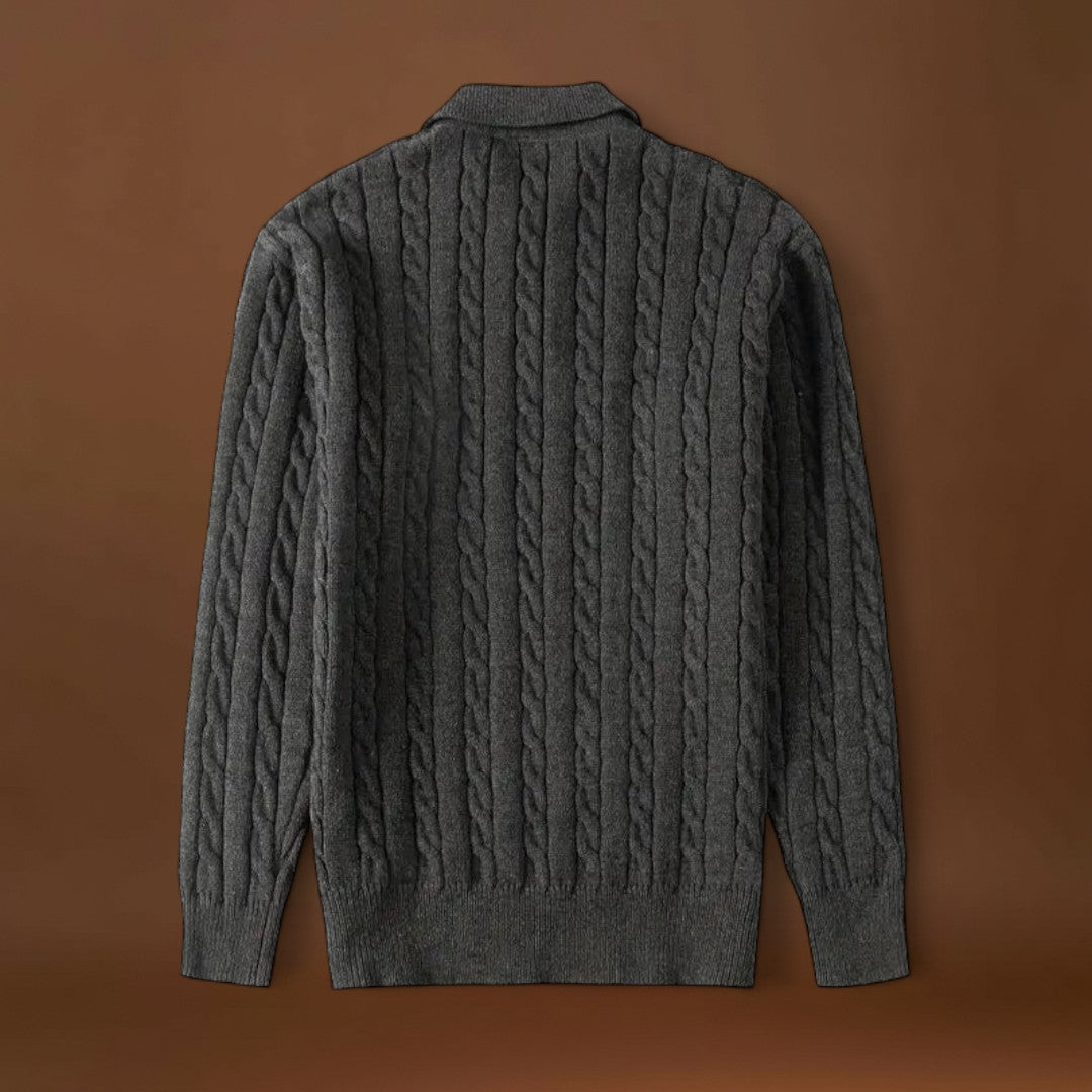 Afonso | Pullover Malha Ajustável Zíper Ventilação