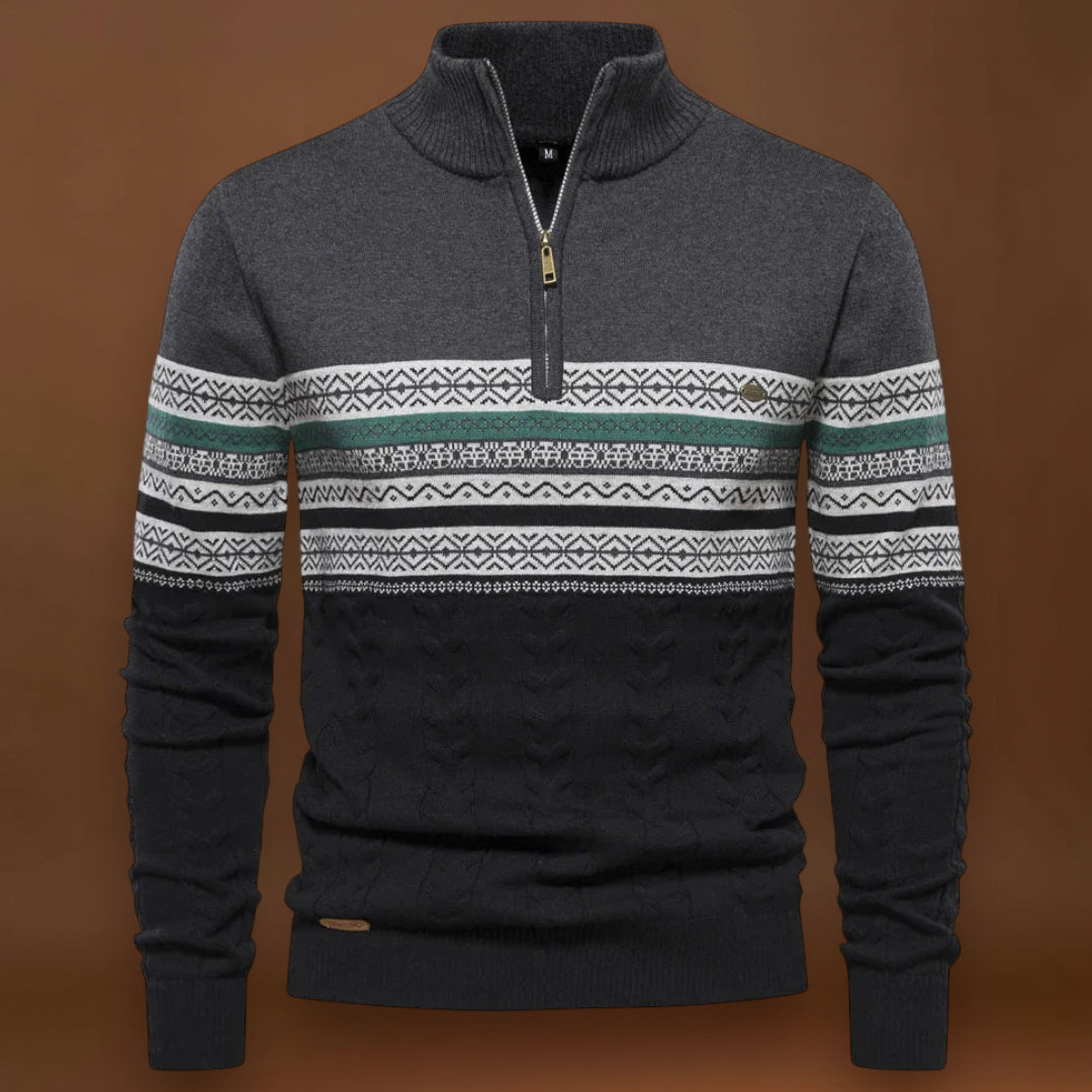 Manuel | Suéter Poliéster com Zíper Ajustável