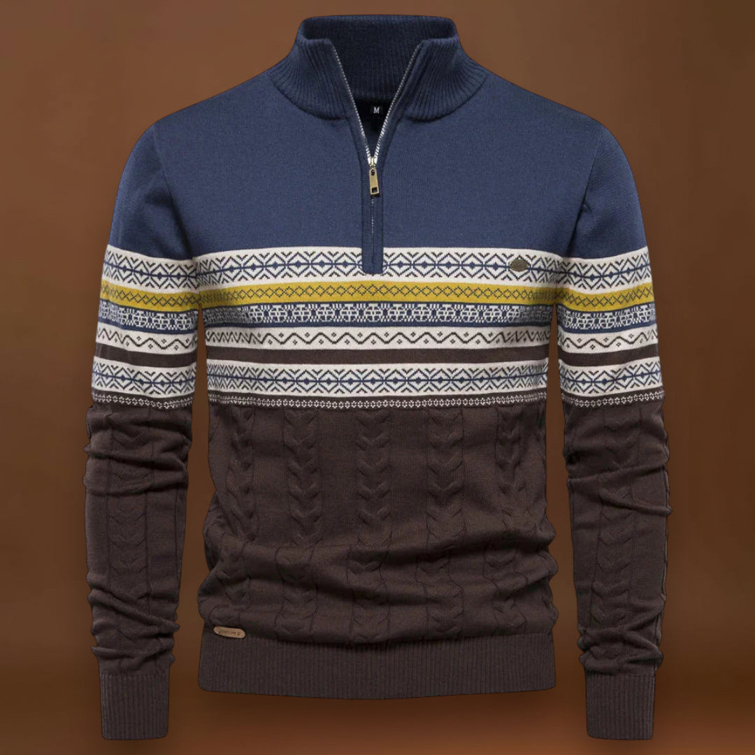 Manuel | Suéter Poliéster com Zíper Ajustável