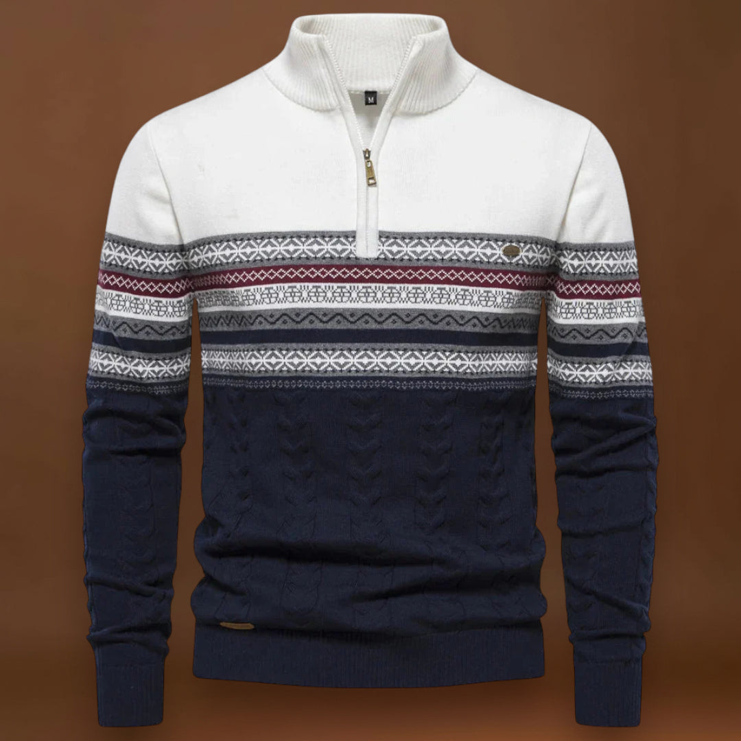 Manuel | Suéter Poliéster com Zíper Ajustável
