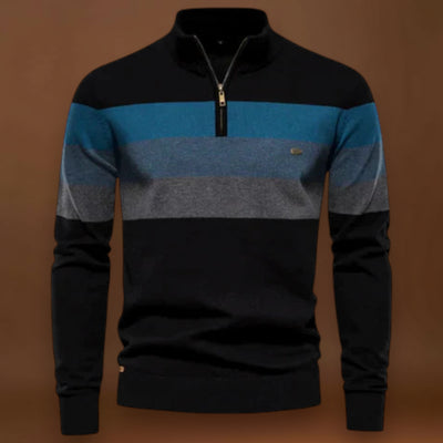 Sebastião | Suéter Listras Retro Malha Aconchegante