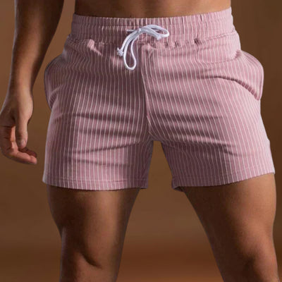 Calções de Banho - Design Listrado e Movimento Leve