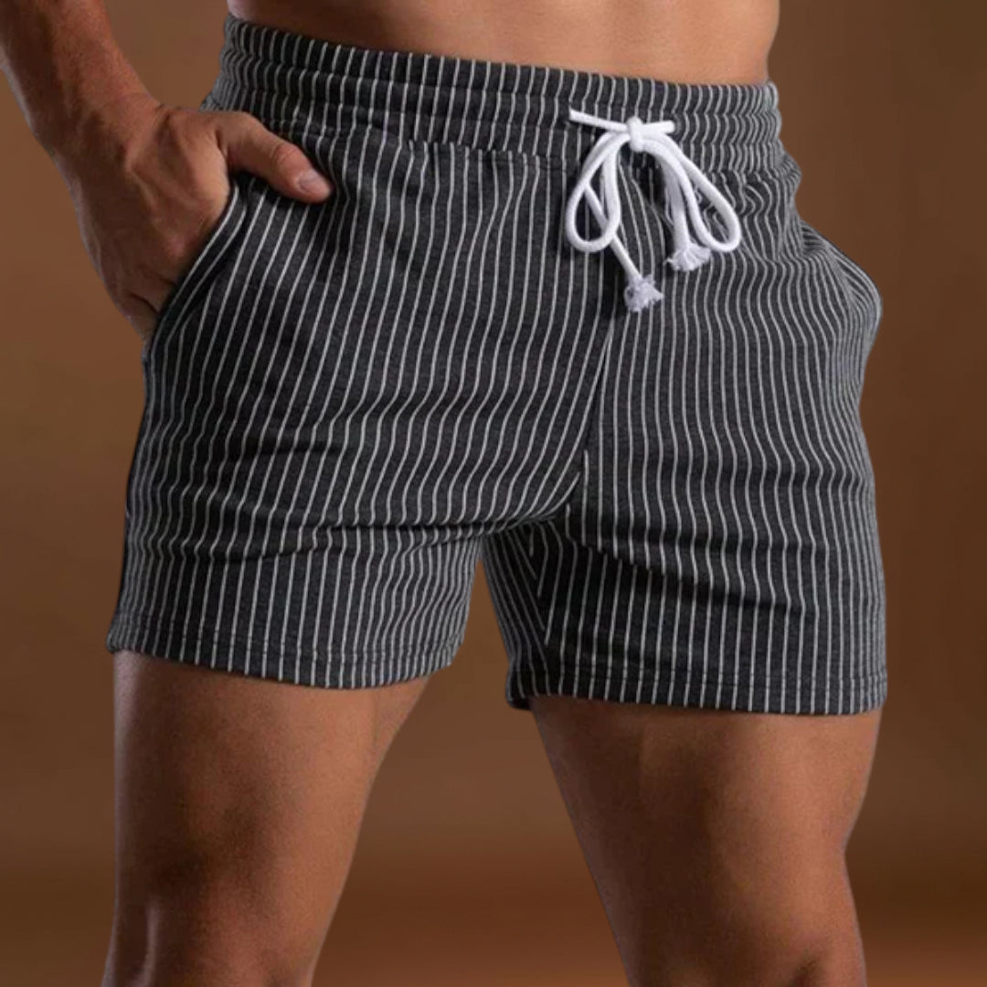 Calções de Banho - Design Listrado e Movimento Leve