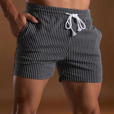Calções de Banho - Design Listrado e Movimento Leve