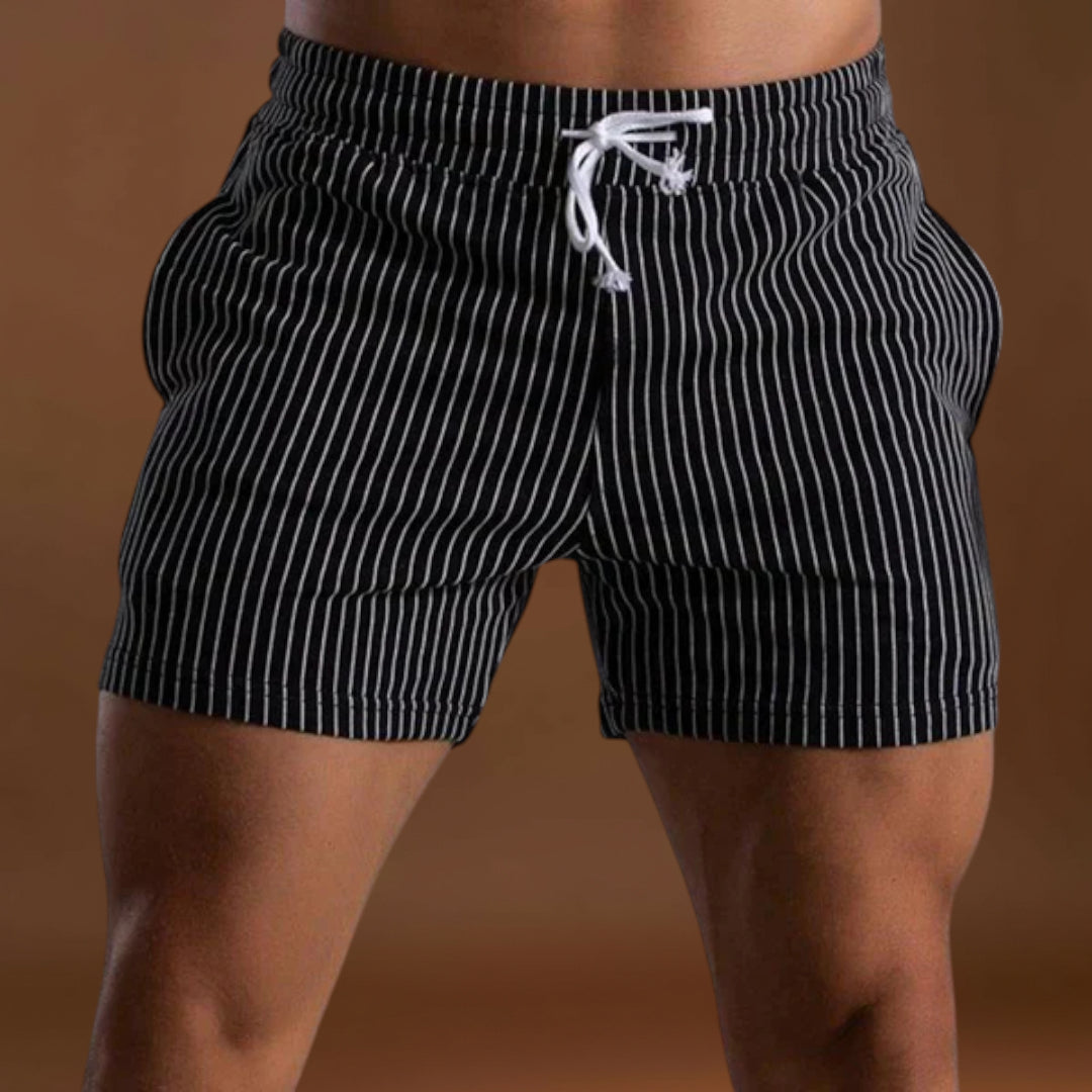 Calções de Banho - Design Listrado e Movimento Leve
