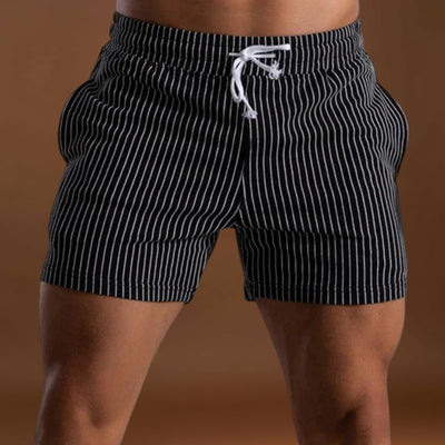 Calções de Banho - Design Listrado e Movimento Leve