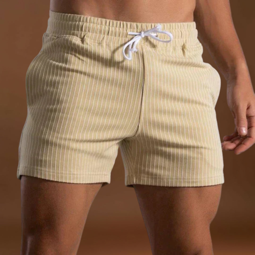 Calções de Banho - Design Listrado e Movimento Leve