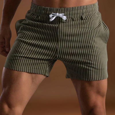 Calções de Banho - Design Listrado e Movimento Leve