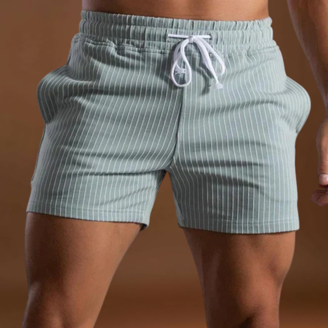 Calções de Banho - Design Listrado e Movimento Leve