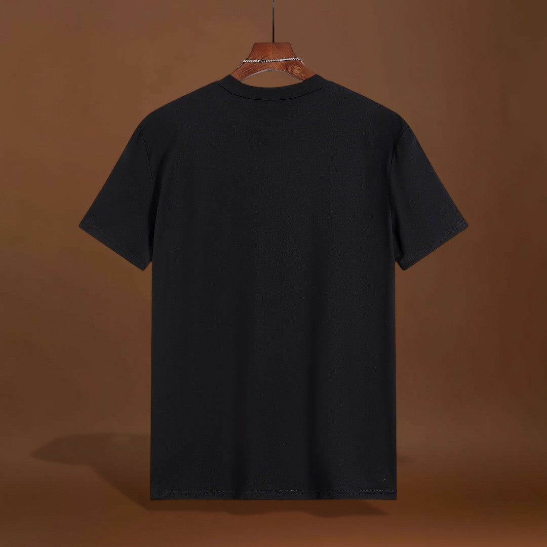 T-Shirt – Corte Regular em Mistura de Poliéster e Decote Suave