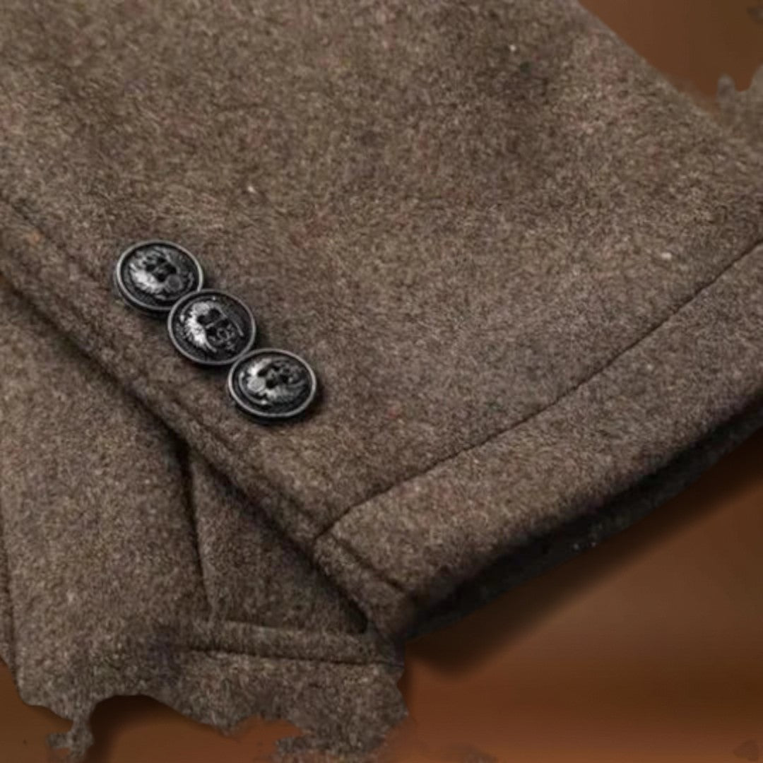 Trench Coat - Mistura de Fibra Cardada, Forma Slim e Resistência ao Vento