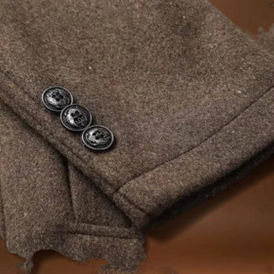 Trench Coat - Mistura de Fibra Cardada, Forma Slim e Resistência ao Vento