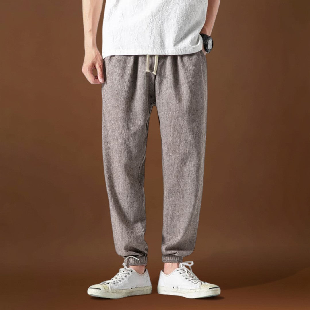 Calças – Mistura de Poliéster Leve e Forma Flexível