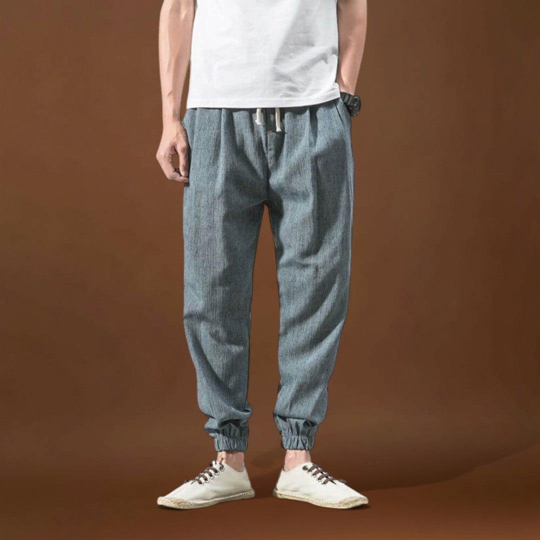 Calças – Mistura de Poliéster Leve e Forma Flexível