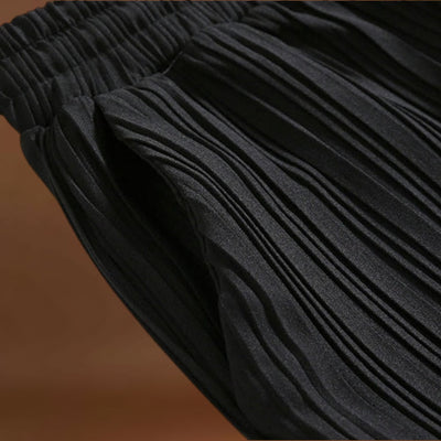 Calças - Frente Plissada e Corte Relaxado para Movimento Fácil