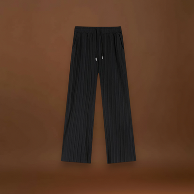Calças - Frente Plissada e Corte Relaxado para Movimento Fácil