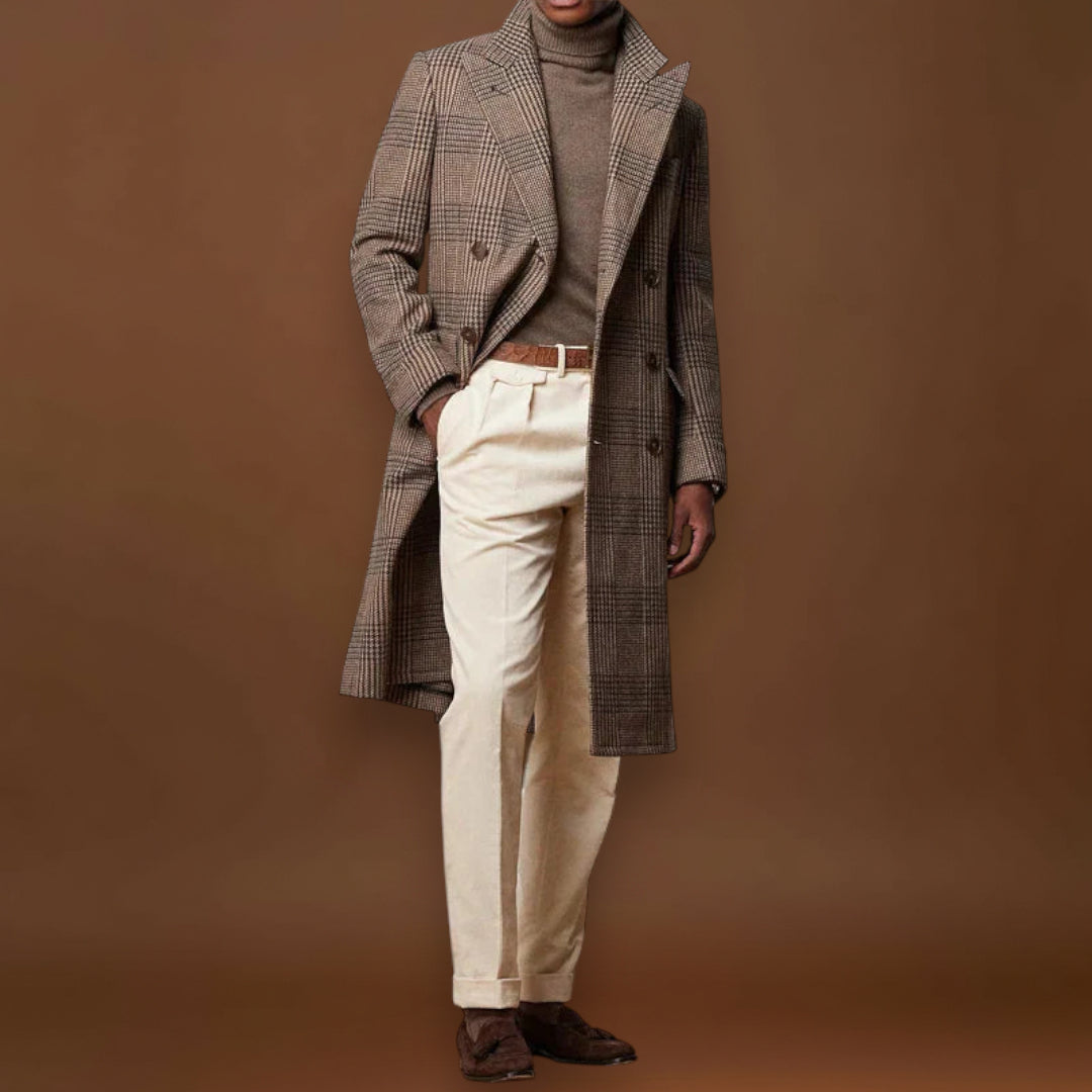 Calças - Corte Reto em Mistura Macia e Cintura Confortável