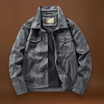 Casaco de Caminhoneiro - Gola Alta e Fecho de Zíper para Forma Elástica