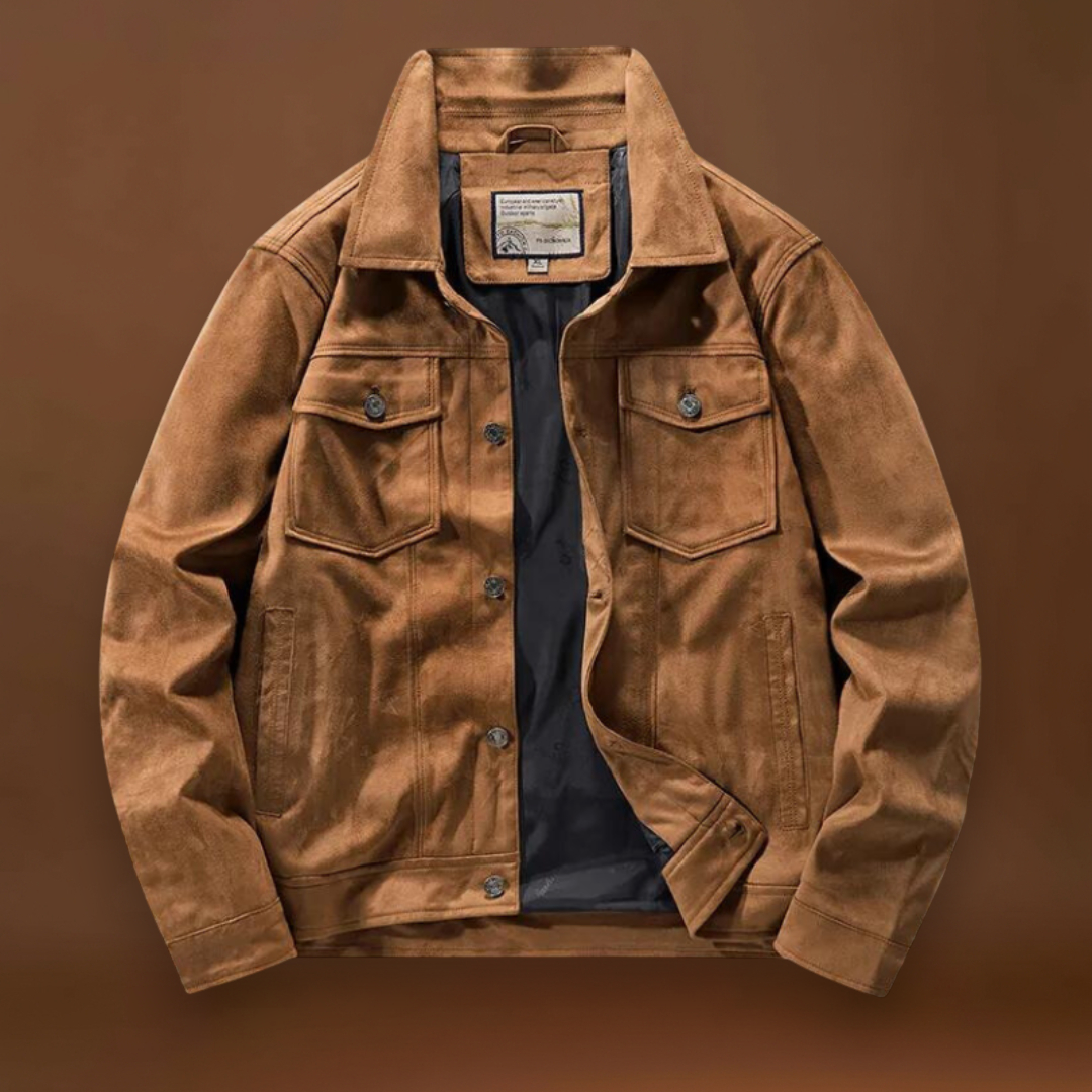 Casaco de Caminhoneiro - Gola Alta e Fecho de Zíper para Forma Elástica