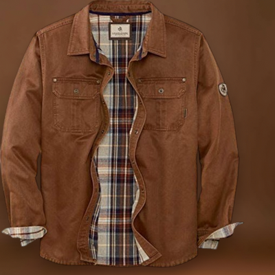 Casaco Trucker – Mistura de Tecido Cera e Resistente à Chuva Leve