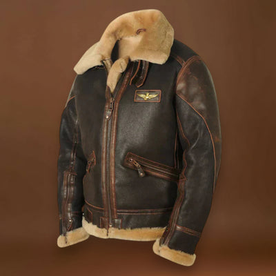 Hunter - Original miesten nahkainen talvi takki