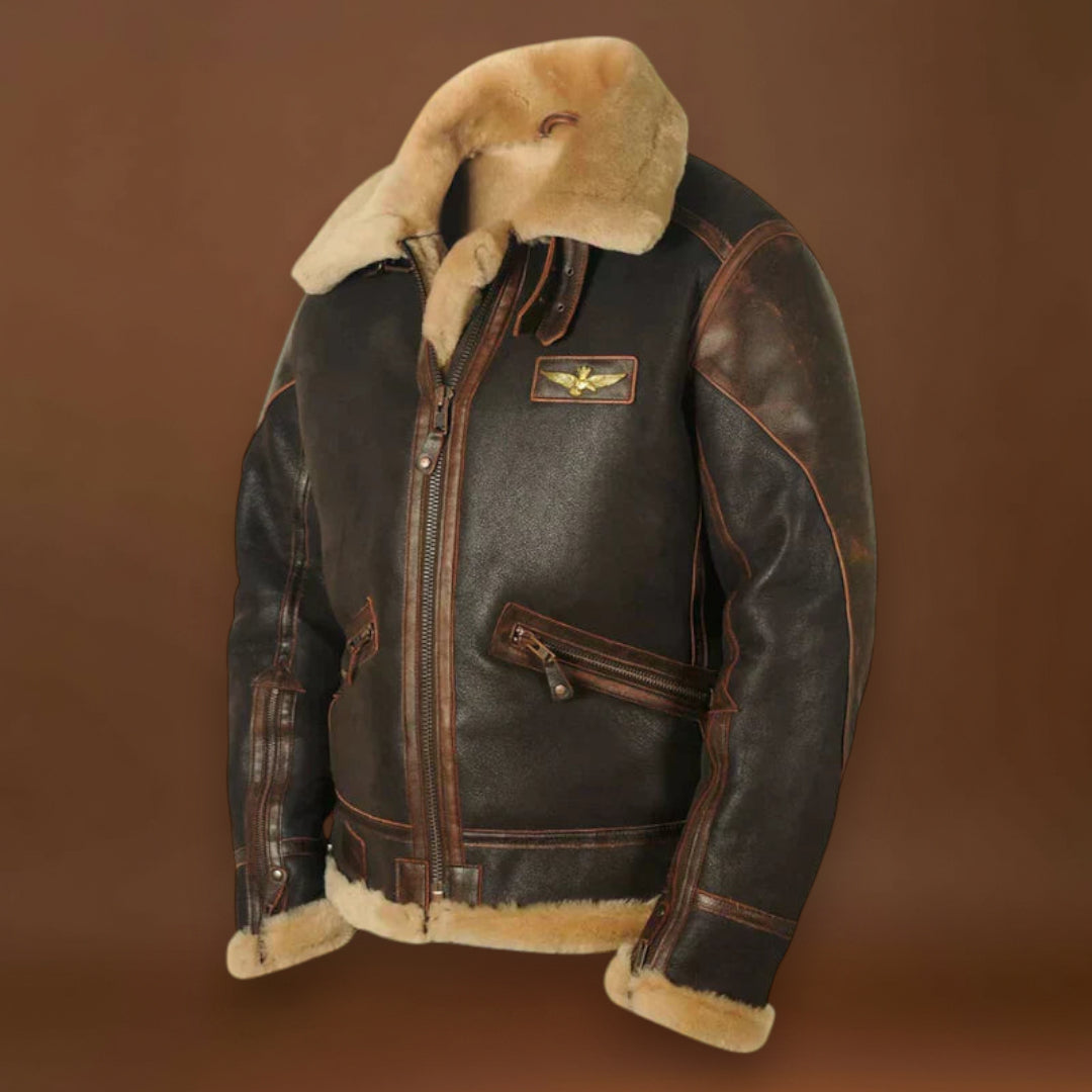 Hunter - Casaco de inverno em pele para homem Original