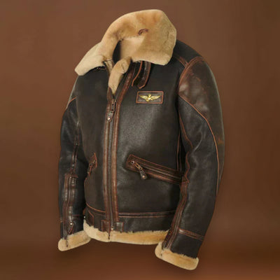 Hunter - Casaco de inverno em pele para homem Original