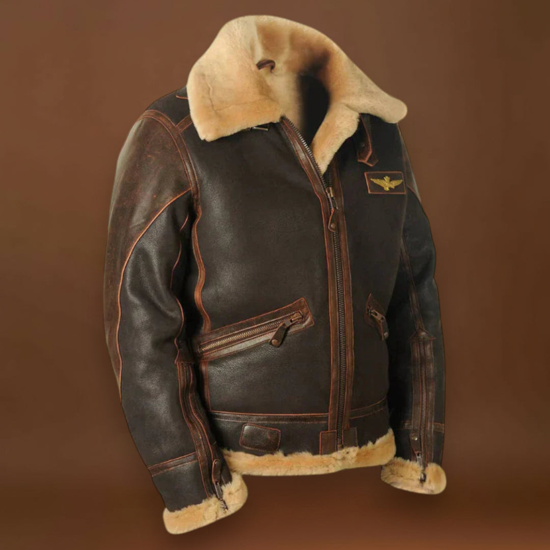 Hunter - Casaco de inverno em pele para homem Original