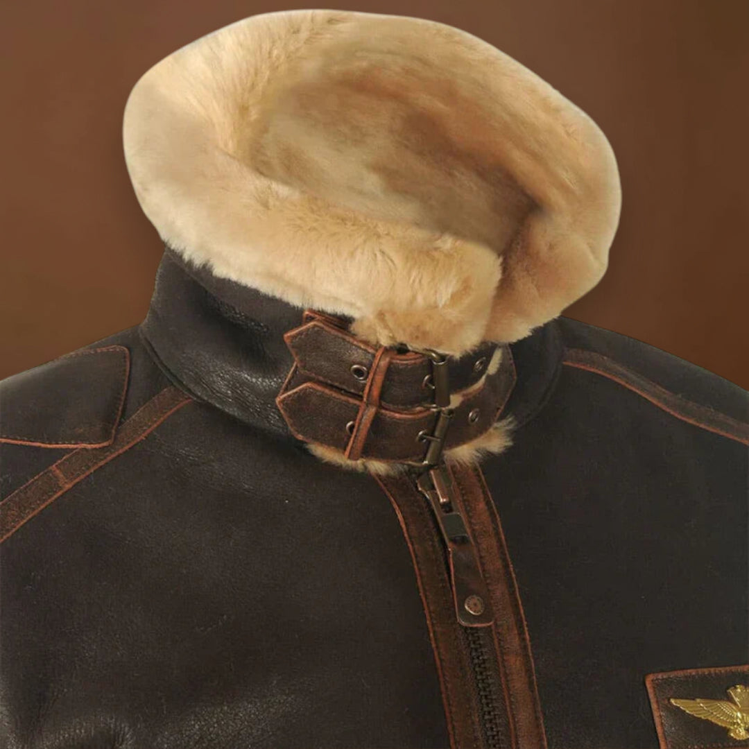 Hunter - Original miesten nahkainen talvi takki