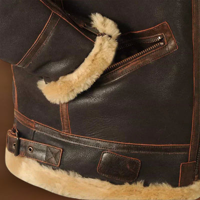 Hunter - Casaco de inverno em pele para homem Original