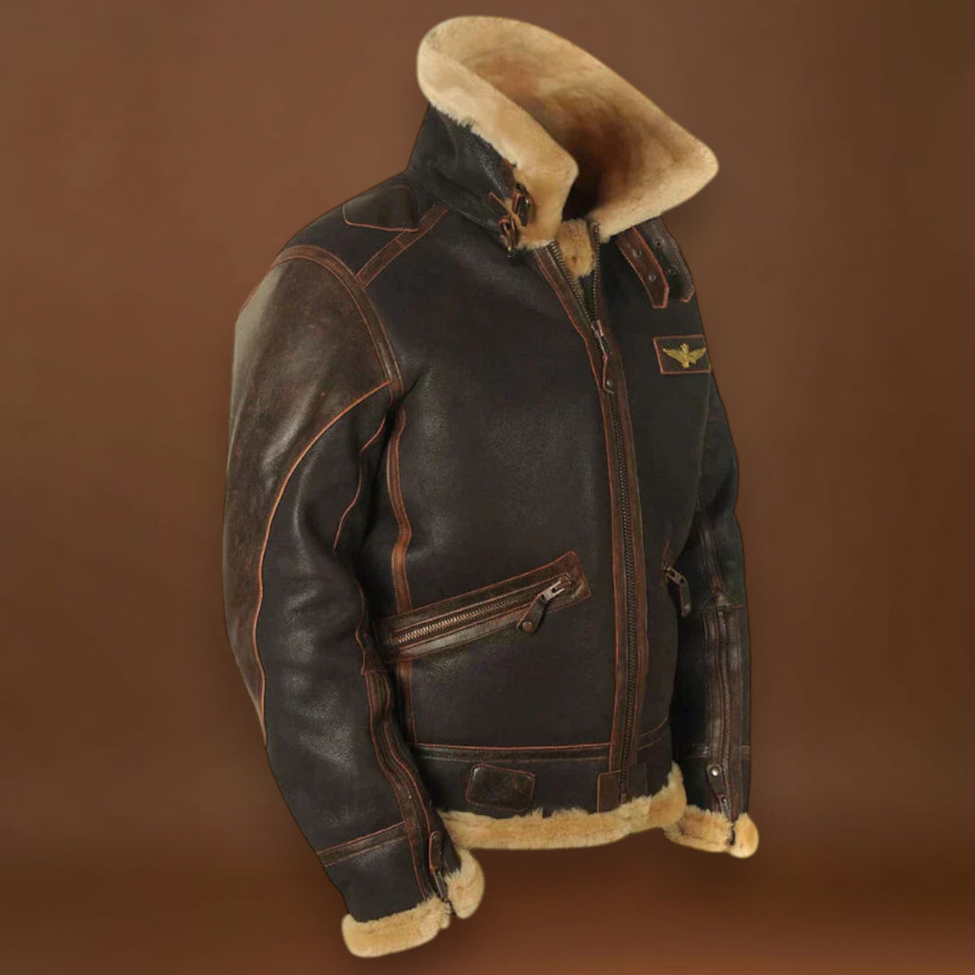 Hunter - Casaco de inverno em pele para homem Original